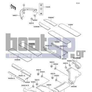 KAWASAKI - 900 ZXI 1996 - Body Parts - Pads - 92015-3802 - NUT,CAP,5MM