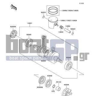 KAWASAKI - SS 1996 - Engine/Transmission - Crankshaft/Piston(s)