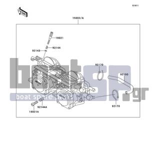 KAWASAKI - STS 1996 - Engine/Transmission - Carburetor - 15003-3716 - CARBURETOR-ASSY