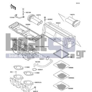 KAWASAKI - STS 1996 - Engine/Transmission - Flame Arrester