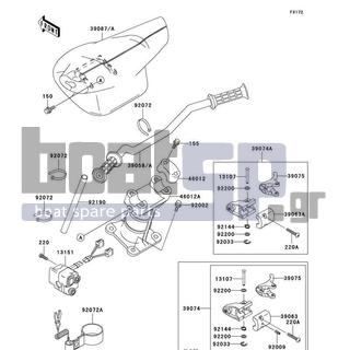 KAWASAKI - STS 1996 - Body Parts - Handlebar