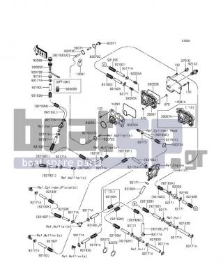 KAWASAKI - ULTRA LX 2014 - Engine/Transmission - Cooling - 92072-3877 - BAND