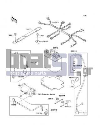 KAWASAKI - SUPER SPORT XI 1996 - Ηλεκτρικά - Electrical Equipment