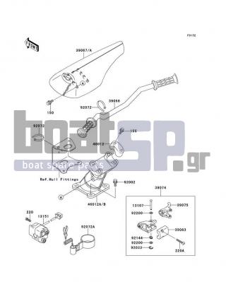 KAWASAKI - SUPER SPORT XI 1996 - Body Parts - Handlebar