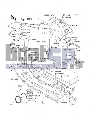 KAWASAKI - SUPER SPORT XI 1996 - Πλαίσιο - Hull Fittings