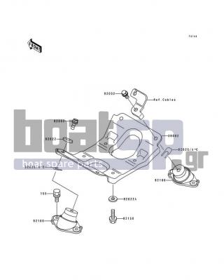 KAWASAKI - TS 1996 - Engine/Transmission - Engine Mount - 92025-3705 - SHIM,T=0.3MM