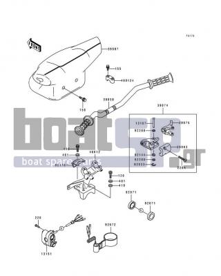 KAWASAKI - TS 1996 - Body Parts - Handlebar - 92071-3771 - GROMMET