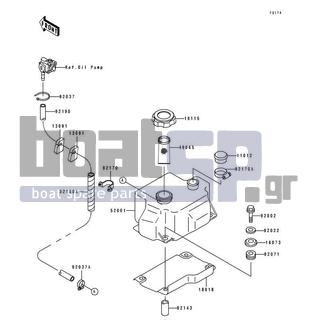 KAWASAKI - TS 1996 - Body Parts - Oil Tank - 49065-3703 - FILTER-OIL