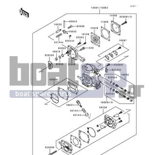 KAWASAKI - 550 SX 1995 - Κινητήρας/Κιβώτιο Ταχυτήτων - Carburetor