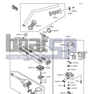 KAWASAKI - 550 SX 1995 - Body Parts - Handlebar