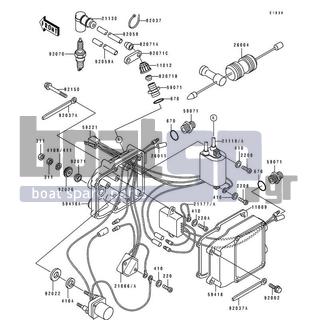 KAWASAKI - 550 SX 1995 - Frame - Ignition System