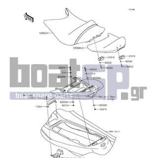 KAWASAKI - ULTRA LX 2014 - Body Parts - Seat