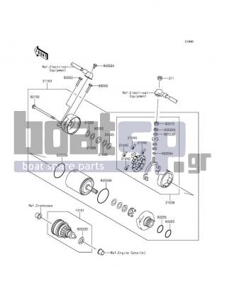 KAWASAKI - ULTRA LX 2014 - Electrical - Starter Motor