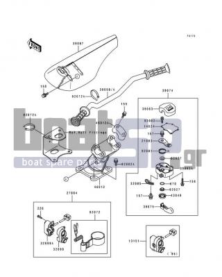 KAWASAKI - 750 SS 1995 - Body Parts - Handlebar