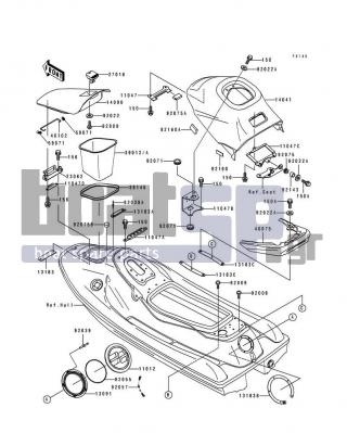 KAWASAKI - 750 SS 1995 - Frame - Hull Fittings