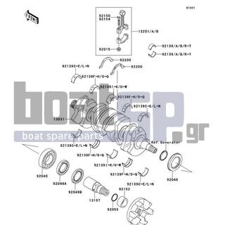 KAWASAKI - STX-15F 2013 - Engine/Transmission - Crankshaft