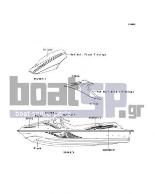KAWASAKI - STX-15F 2013 - Body Parts - Decals(White)(ADF)