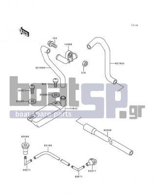 KAWASAKI - 750 SX 1995 - Body Parts - Bilge System