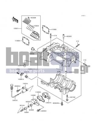 KAWASAKI - 750 SX 1995 - Engine/Transmission - Crankcase