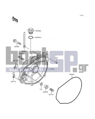 KAWASAKI - 750 SX 1995 - Engine/Transmission - Engine Cover(s) - 411S0500 - WASHER-PLAIN,5MM