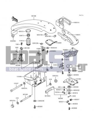 KAWASAKI - 750 SX 1995 - Body Parts - Handle Pole(JS750-A4)