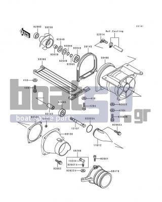 KAWASAKI - 750 SX 1995 - Frame - Jet Pump