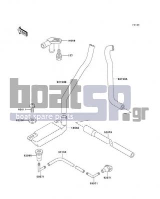 KAWASAKI - 750 SXI 1995 - Body Parts - Bilge System