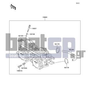 KAWASAKI - 750 SXI 1995 - Engine/Transmission - Carburetor(JS750-B1)