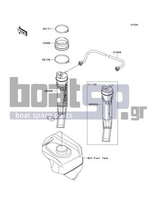 KAWASAKI - STX-15F 2013 - Body Parts - Fuel Pump(ADF-AFF)