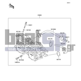 KAWASAKI - 750 ZXI 1995 - Engine/Transmission - Carburetor