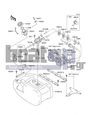 KAWASAKI - 750 ZXI 1995 - Body Parts - Fuel Tank - 49019-3711 - FILTER-FUEL