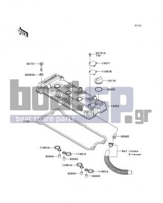 KAWASAKI - ULTRA 300LX 2013 - Κινητήρας/Κιβώτιο Ταχυτήτων - Cylinder Head Cover - 11061-0105 - GASKET,SPARK PLUG HOLE