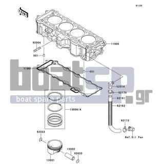 KAWASAKI - ULTRA 300LX 2013 - Engine/Transmission - Cylinder/Piston(s)