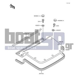 KAWASAKI - SC 1995 - Engine/Transmission - Engine Hood