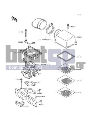 KAWASAKI - ST 1995 - Engine/Transmission - Flame Arrester - 13183-3726 - PLATE