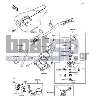 KAWASAKI - ST 1995 - Body Parts - Handlebar