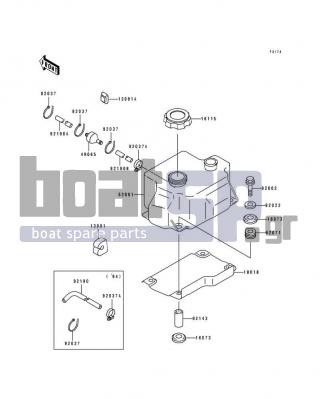 KAWASAKI - ST 1995 - Body Parts - Oil Tank - 92190-3982 - TUBE,OIL TANK - OIL FILTER