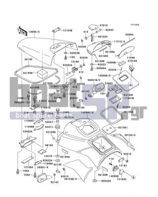 KAWASAKI - STS 1995 - Frame - Hull Fittings