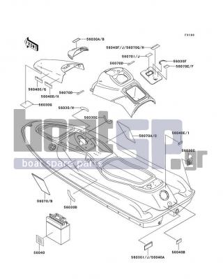 KAWASAKI - STS 1995 - Frame - Labels