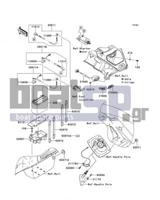 KAWASAKI - ULTRA 300X 2013 - Electrical - Electrical Equipment - 27008-3768 - SLO MODE KEY