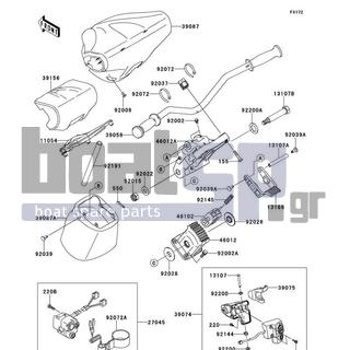 KAWASAKI - ULTRA 300X 2013 - Body Parts - Handlebar - 92022-3738 - WASHER,15X34X2.0