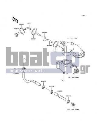 KAWASAKI - TS 1995 - Engine/Transmission - Cooling - 13091-3712 - HOLDER