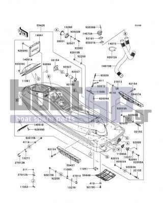 KAWASAKI - ULTRA 300X 2013 - Frame - Hull
