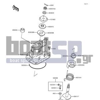 KAWASAKI - TS 1995 - Body Parts - Handle Pole - 39117-3702 - SHAFT-STRG