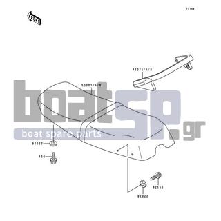 KAWASAKI - TS 1995 - Body Parts - Seat - 92150-3807 - BOLT,6X35