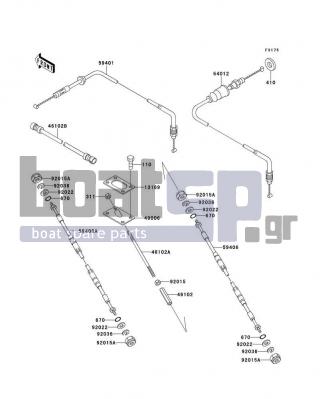 KAWASAKI - X2 1995 - Frame - Cables