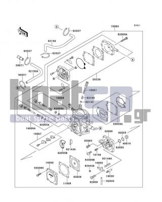 KAWASAKI - X2 1995 - Engine/Transmission - Carburetor
