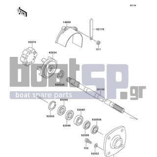 KAWASAKI - X2 1995 - Engine/Transmission - Drive Shaft