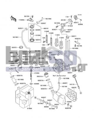 KAWASAKI - X2 1995 - Εξωτερικά Μέρη - Fuel Tank - 51036-3702 - CUP,FUEL FILTER