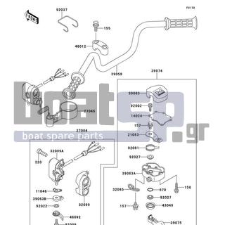 KAWASAKI - X2 1995 - Body Parts - Handlebar